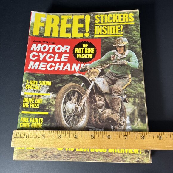 Vtg. 9x Motor Cycle Mechanic Magazines 1973 - 1976 Bikes Printed In England - Picture 10 of 16